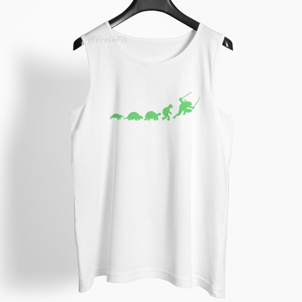 🆕Ninja Turtle Evolution White Tank Top
